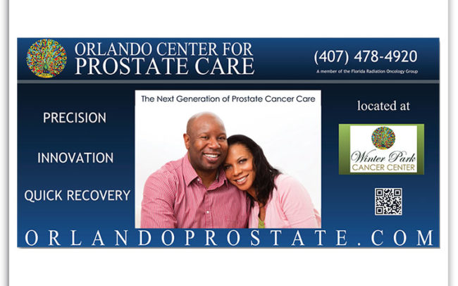 Orlando Center for Prostate Care table sign