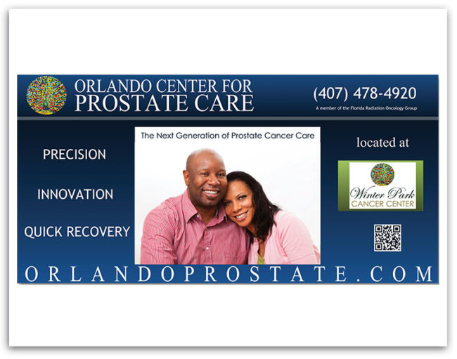 Orlando Center for Prostate Care table sign