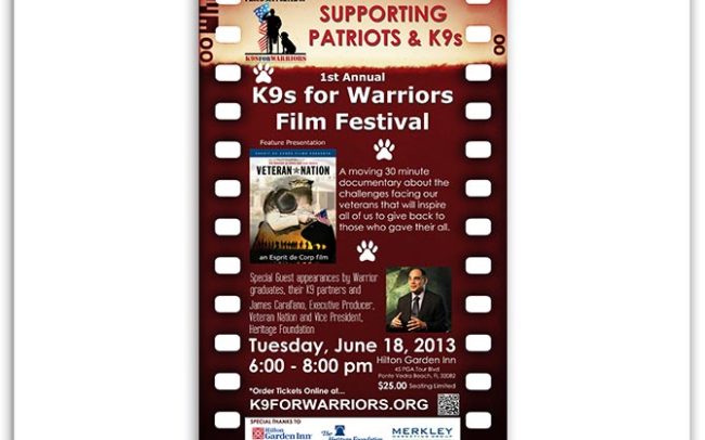 K9 For Warriors event poster