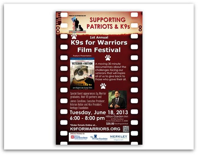K9 For Warriors event poster