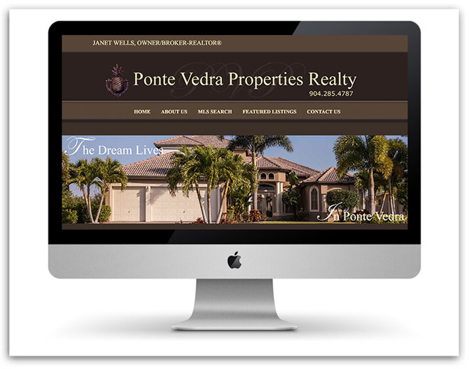 Ponte Vedra Properties Realty website