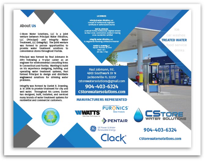 CStore Water Solutions brochure