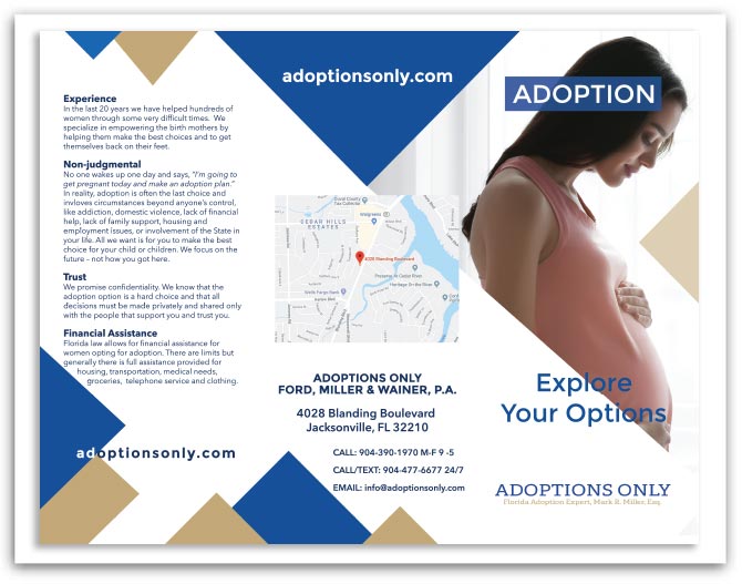 Adoptions Only brochure front