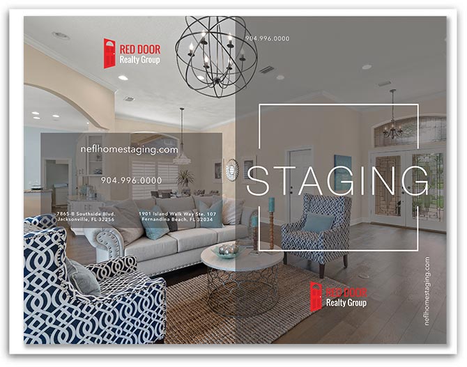 Red Door Realty Group Custom Staging Real Estate Brochure