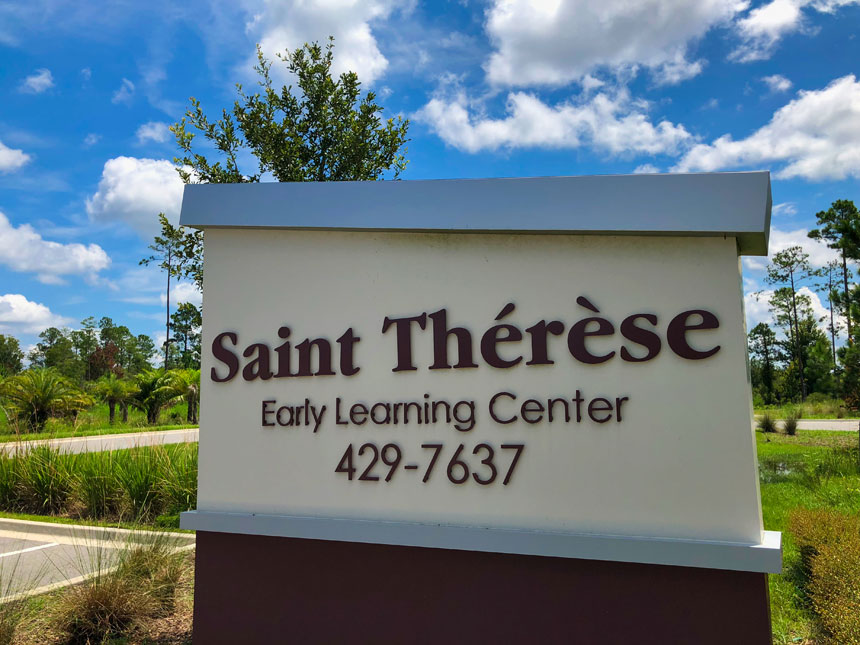 St. Therese Sign