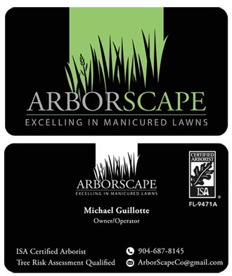 Arborscape business card