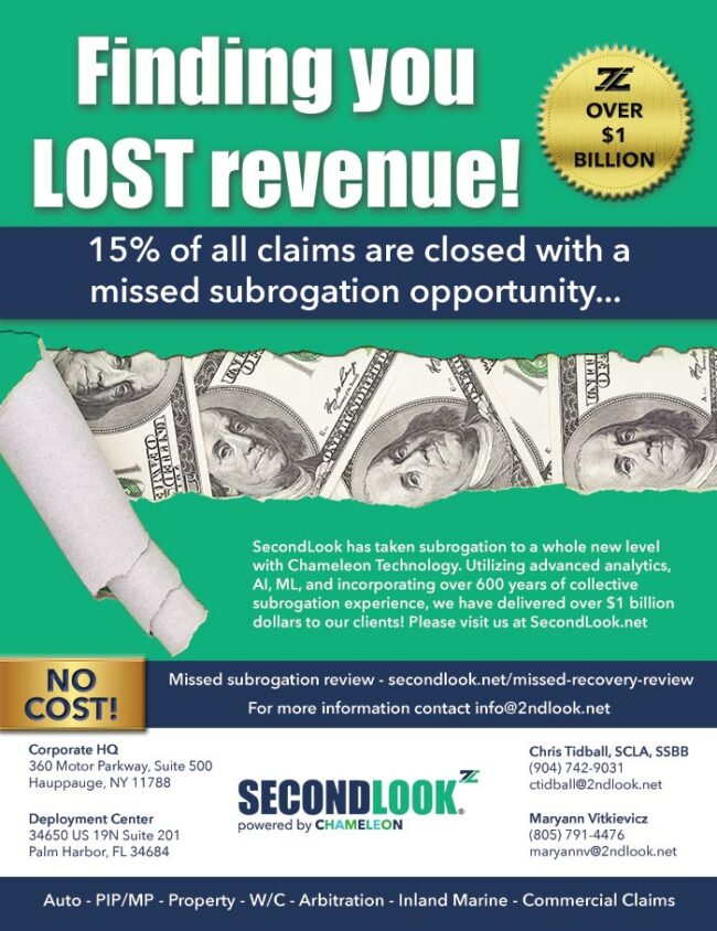 SecondLook Claims Magazine ad