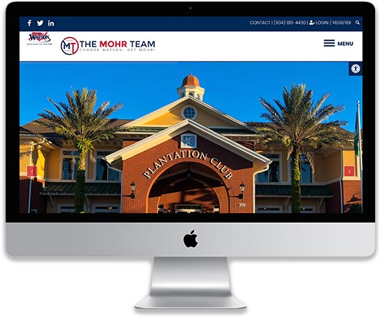 The Mohr Team website desktop