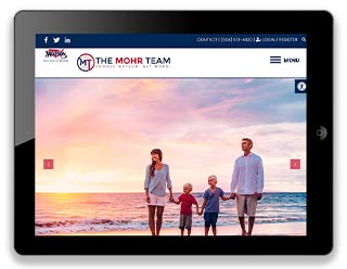 The Mohr Team website iPad