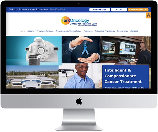 Terk Oncology Center for Prostate Care website