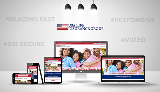 USA Life Insurance Group WordPress responsive website