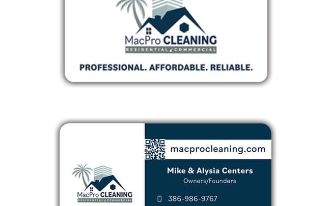 MacPro Cleaning, LLC. business card