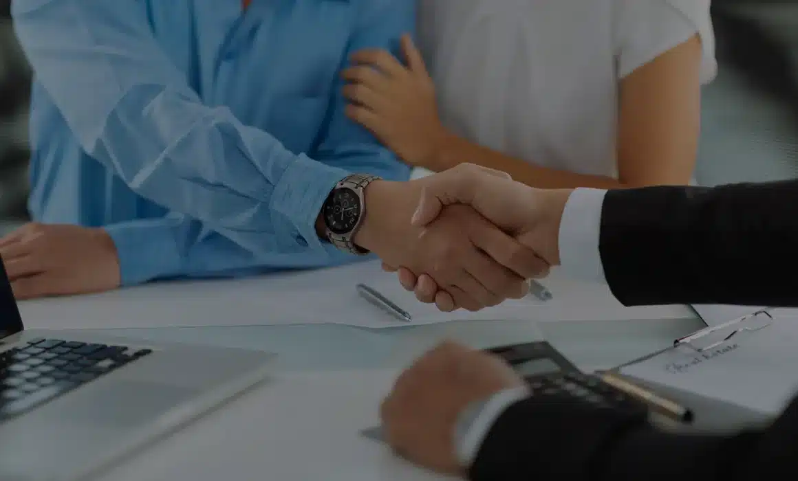 Business professionals building trust through conversation and collaboration