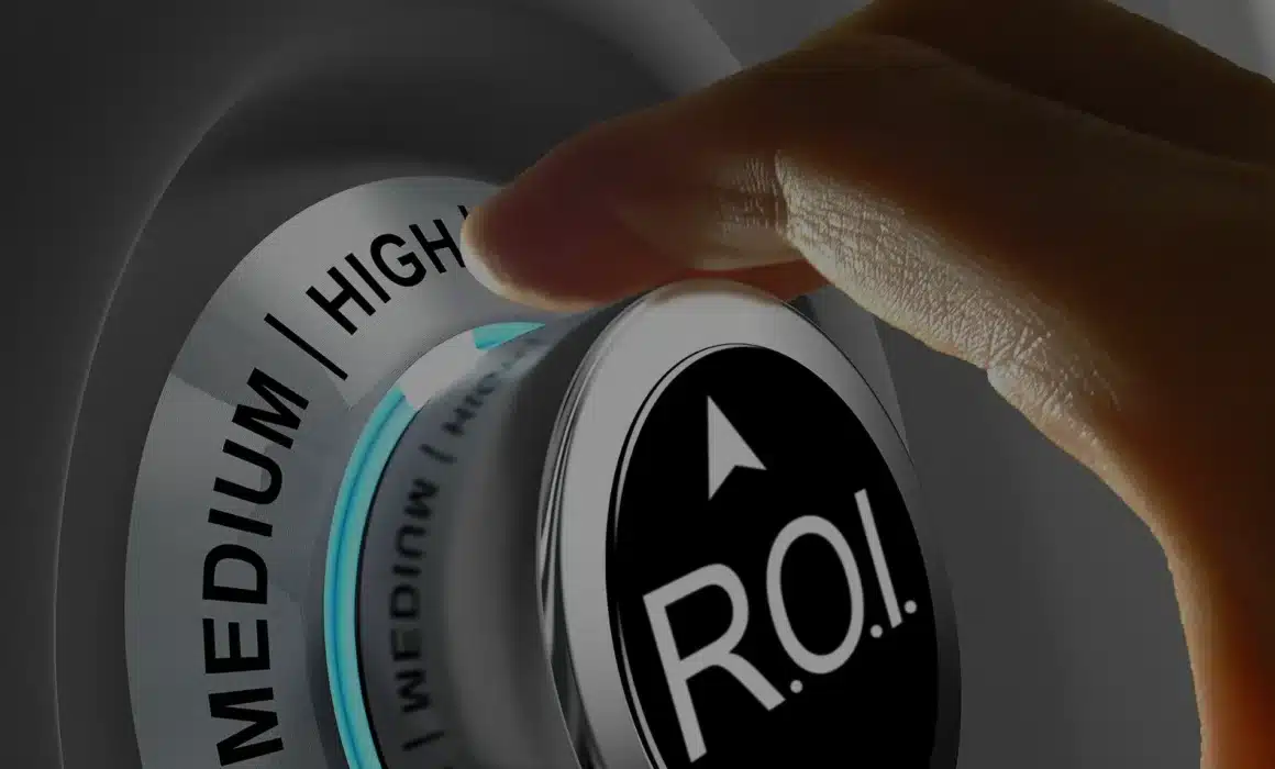 Modern dial representing a strategic ROI website designed to generate leads