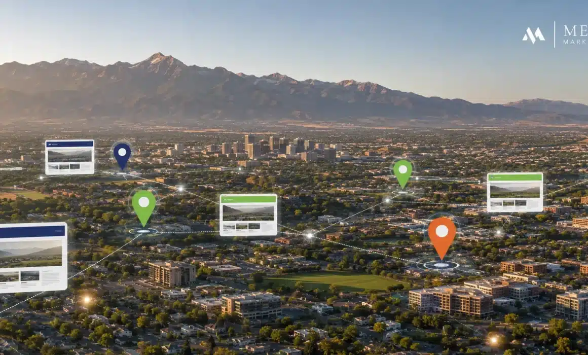 City-specific website landing pages connected across Colorado communities
